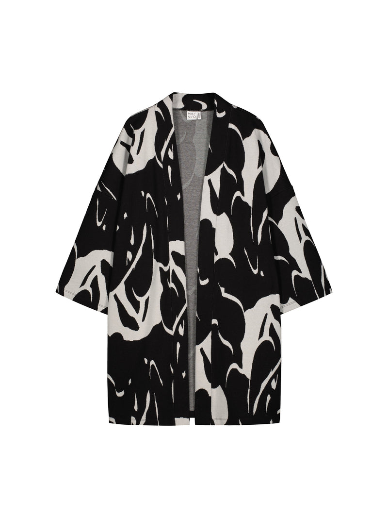 Waving Jacquard Kimono jacket, adults