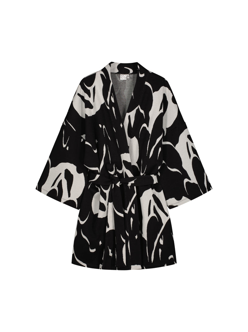 Waving Jacquard Kimono jacket, adults