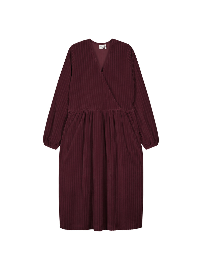 Velour Dress, Burgundy, adults