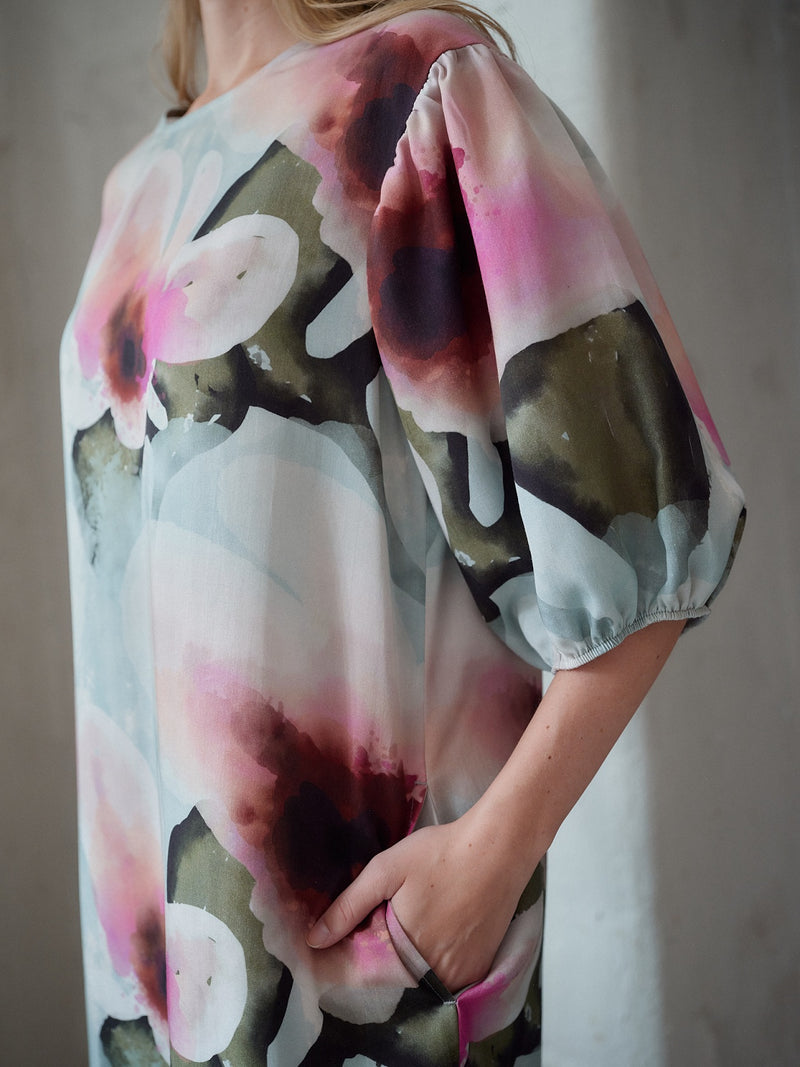 Pastel Floral Tencel Tunic, adult