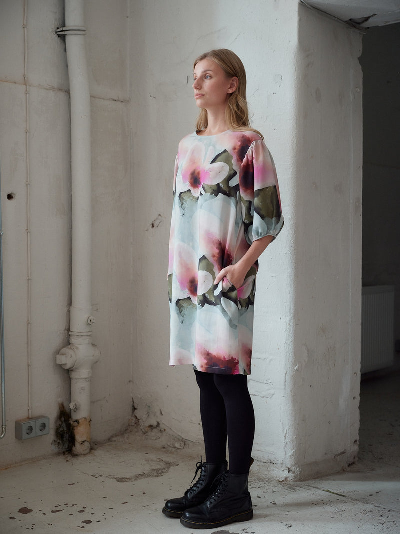 Pastel Floral Tencel Tunic, adult
