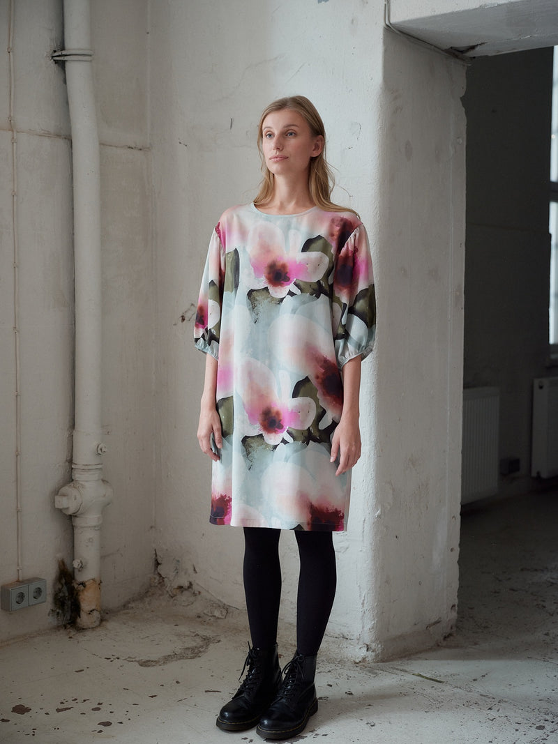 Pastel Floral Tencel Tunic, adult