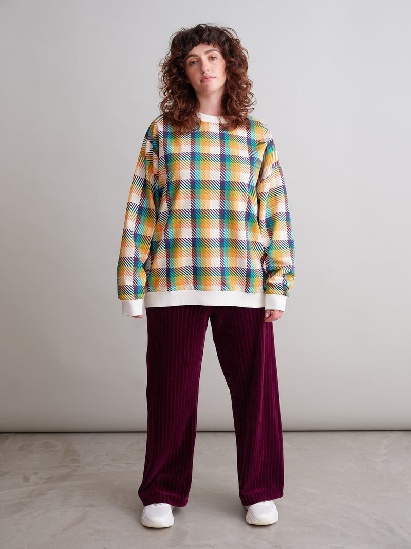 Velour Pants, Burgundy, adults