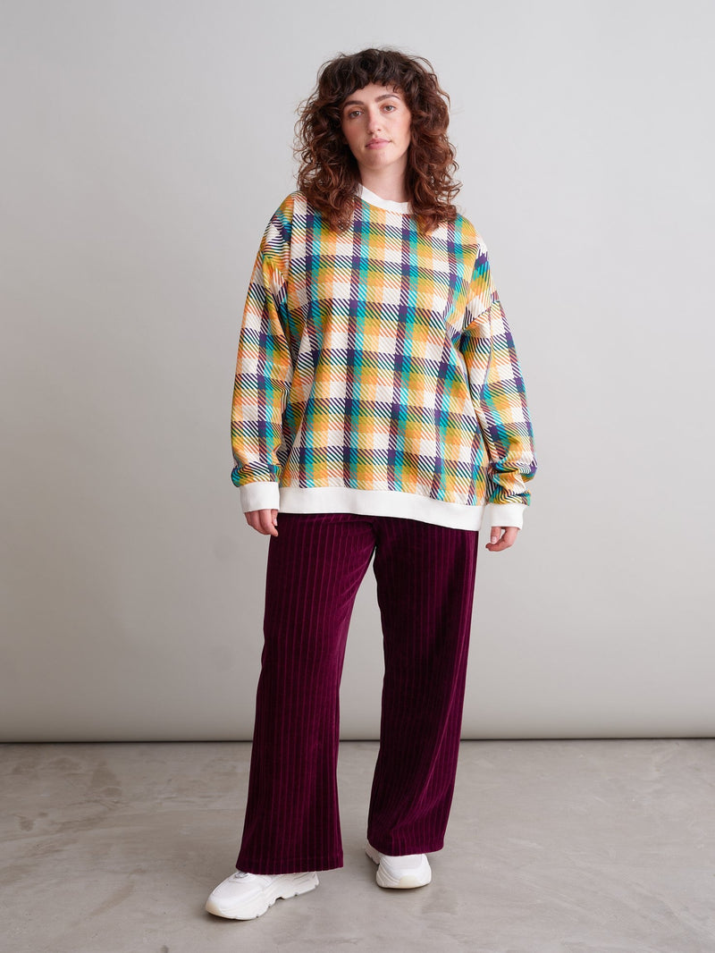 Velour Pants, Burgundy, adults