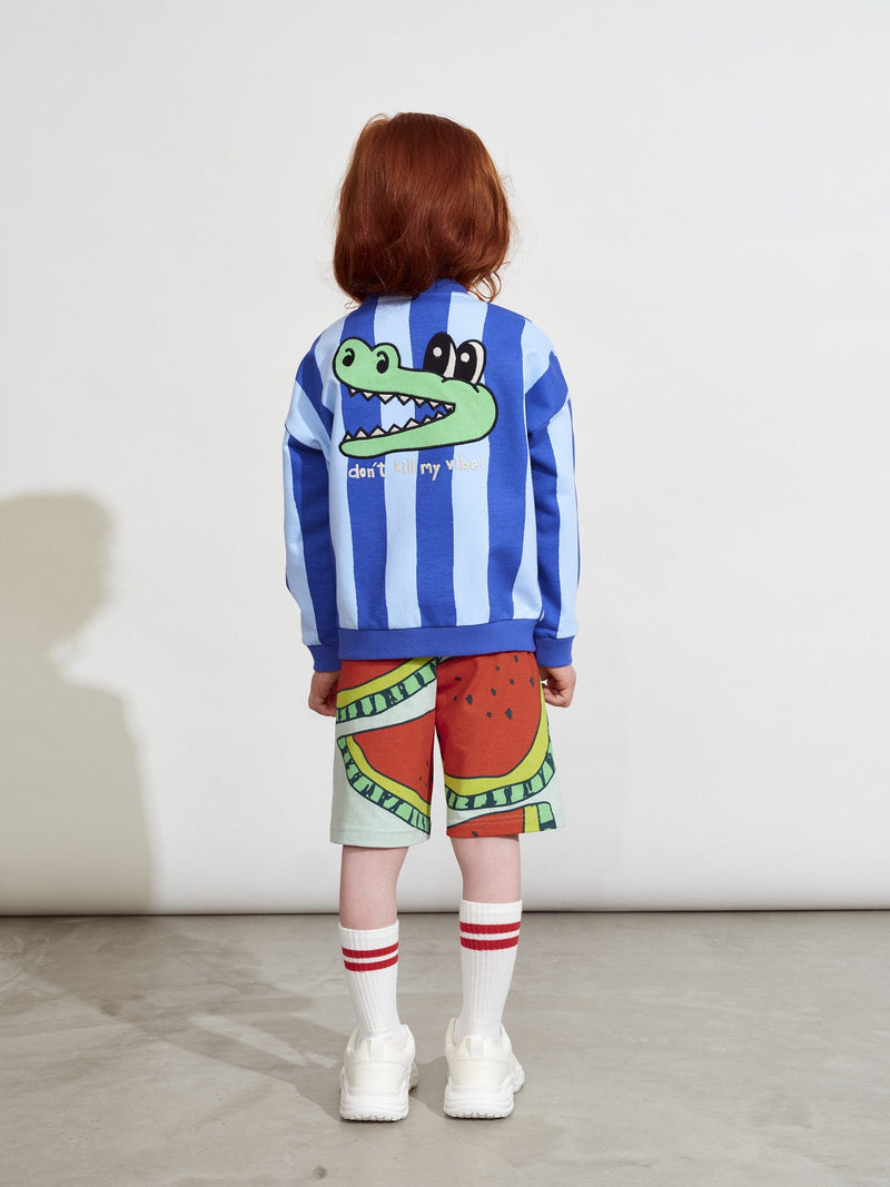 Ripple bomber jacket with applique
