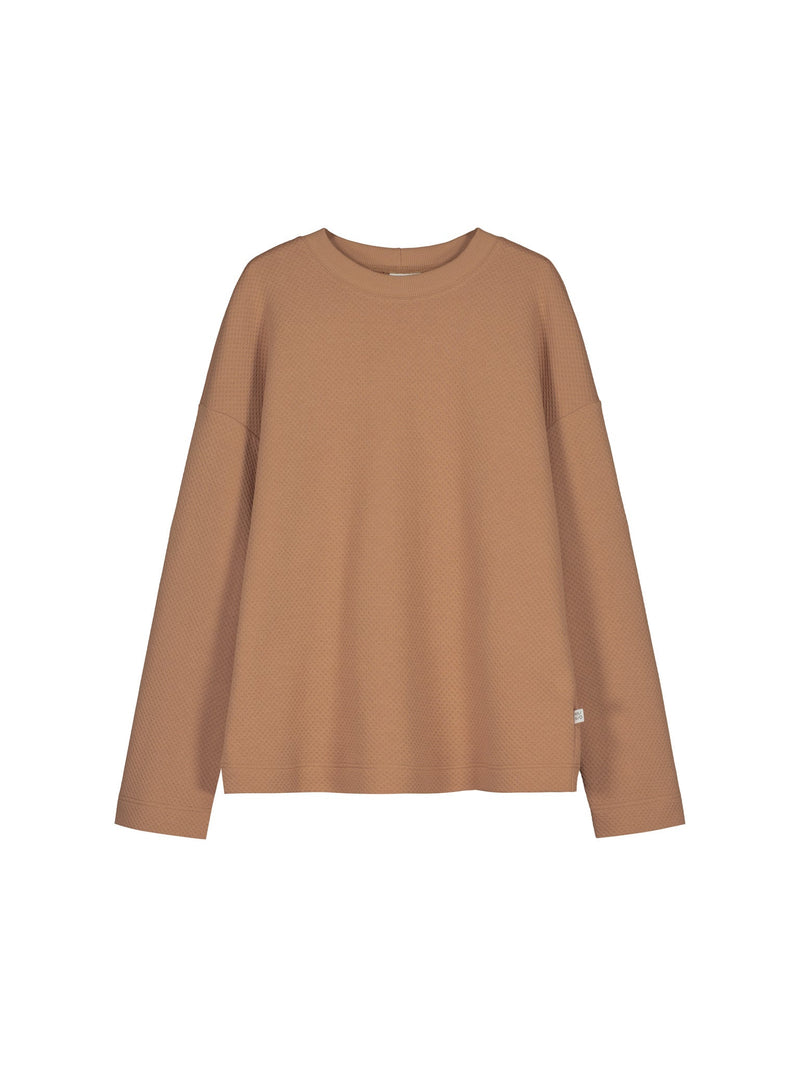 Honeycomb sweatshirt, Nougat