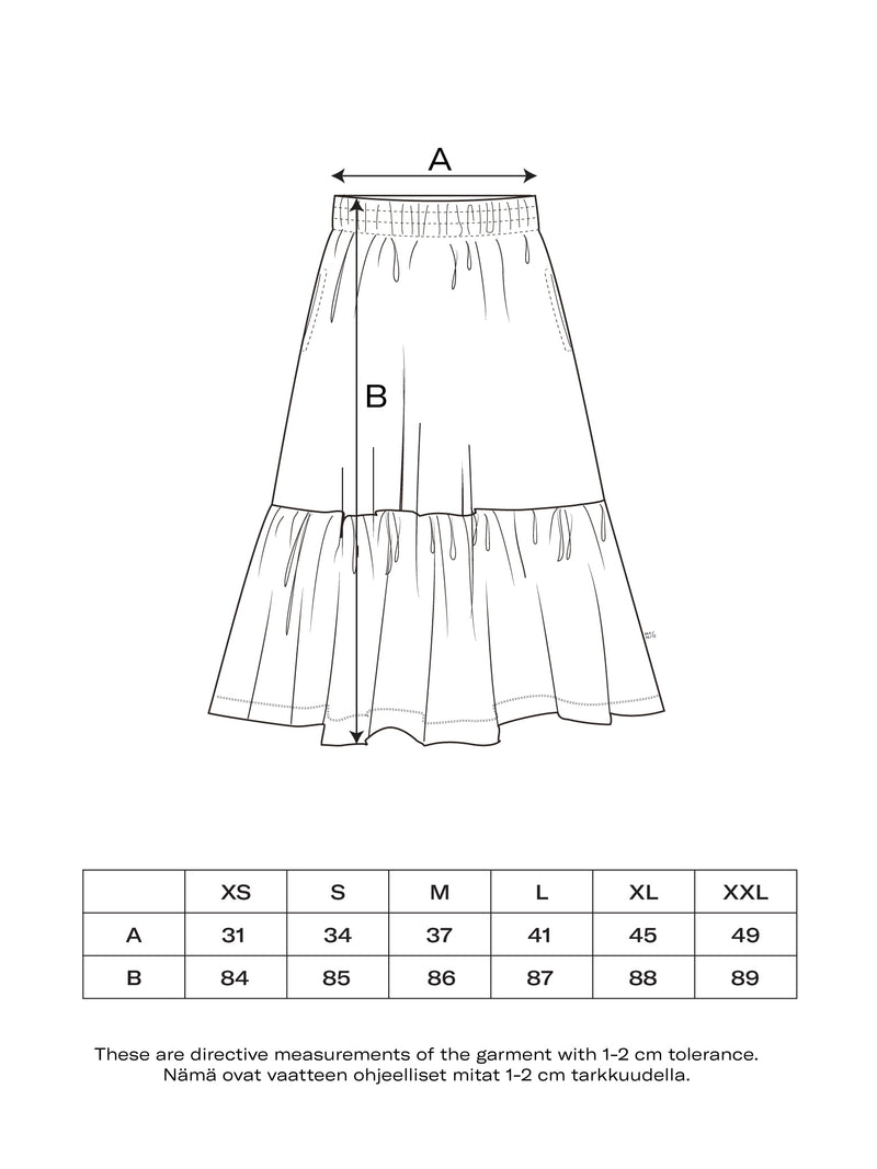 Peach Botania Muslin Skirt, adults