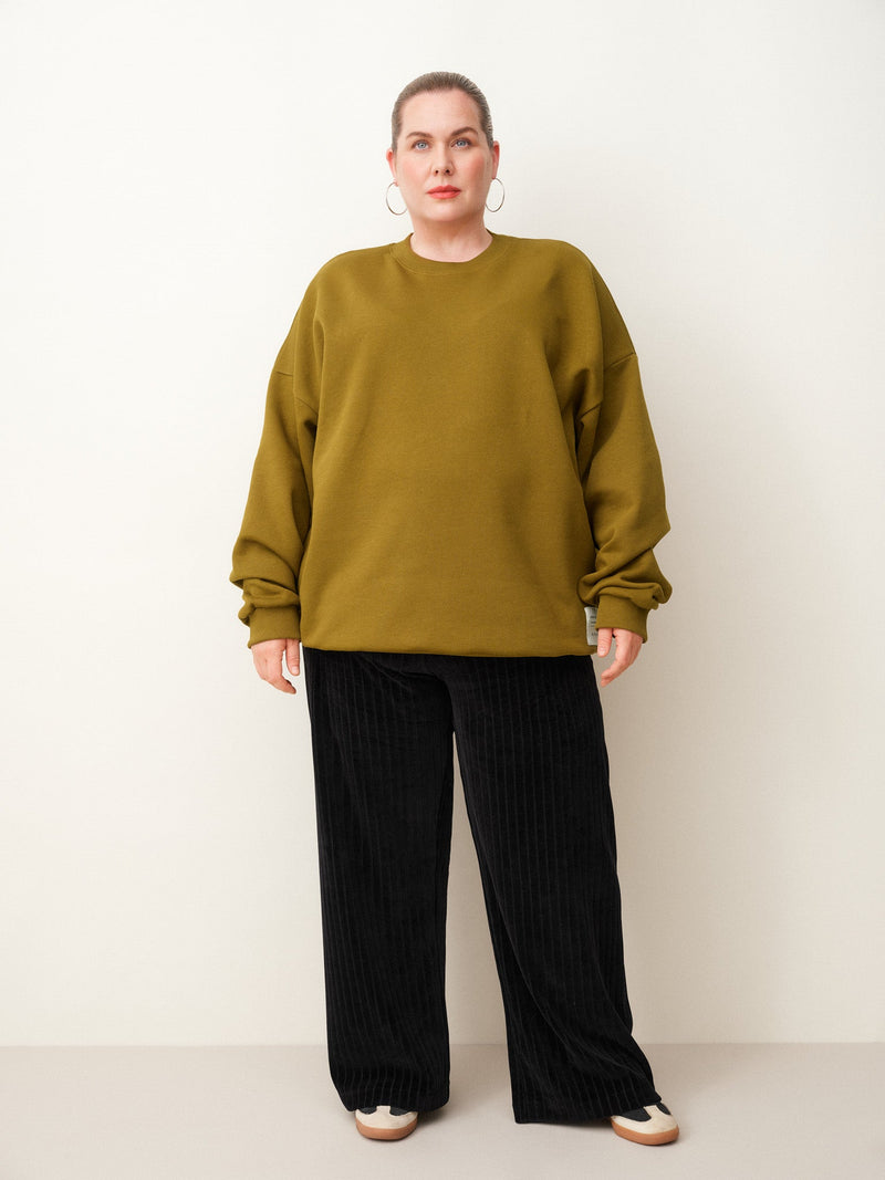 Velour pants, Black