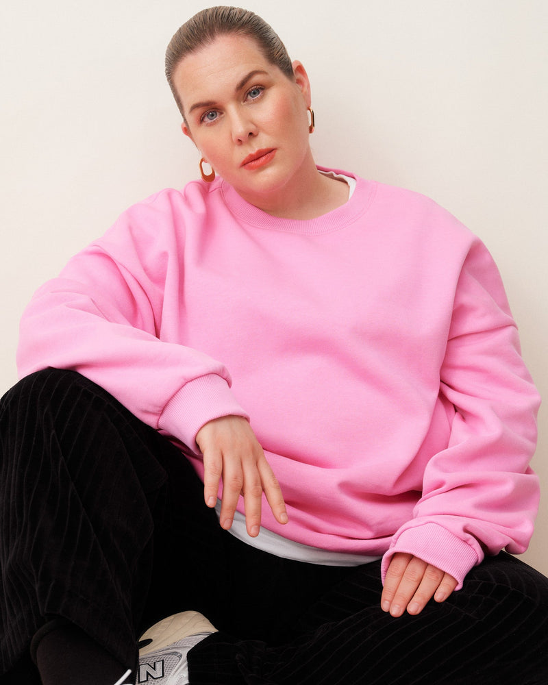 Superpower oversize sweatshirt, More Pink
