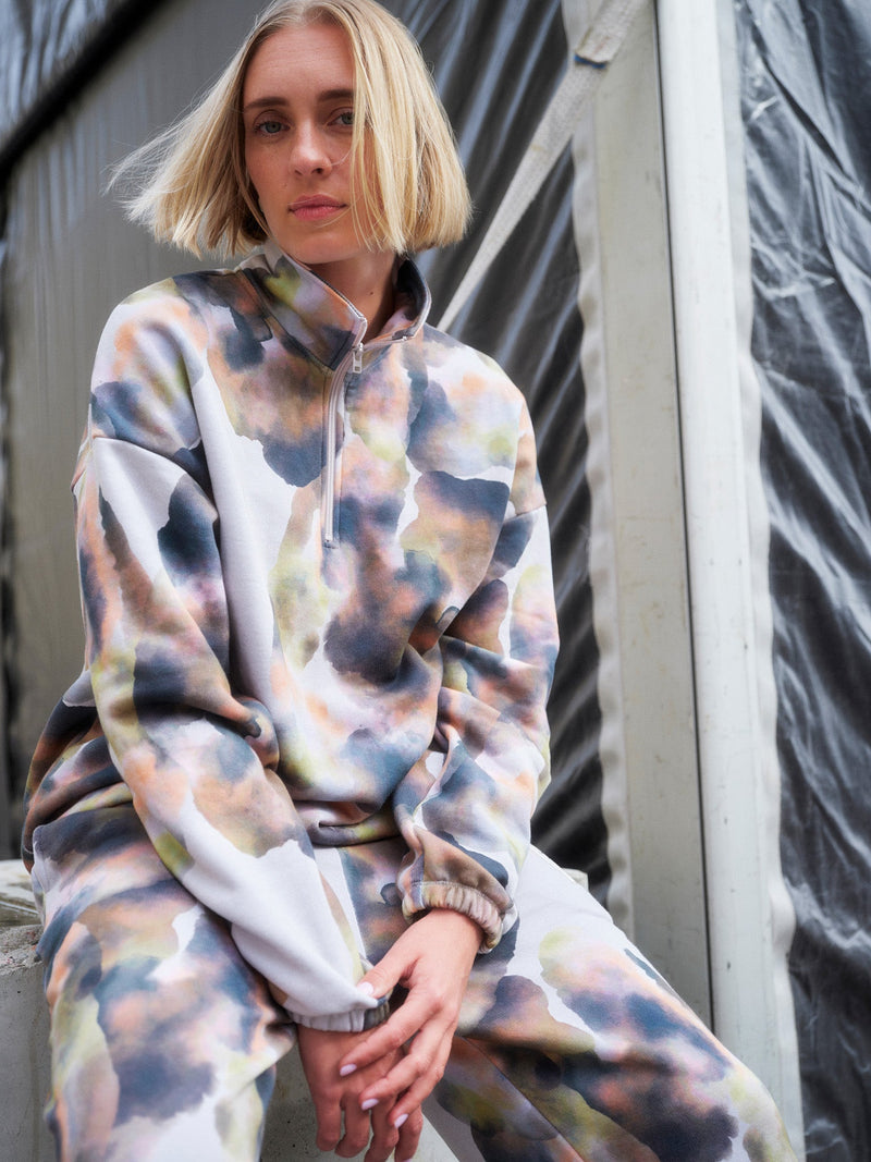 Aquatic zip sweatshirt