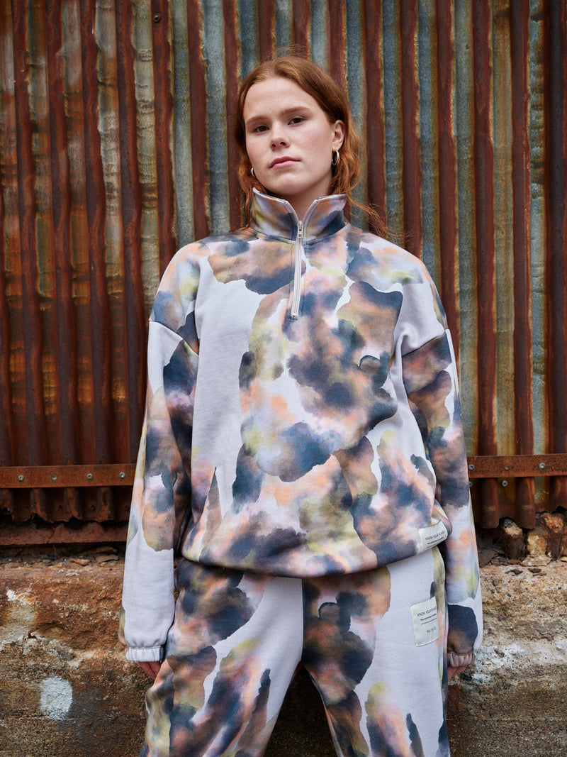 Aquatic zip sweatshirt