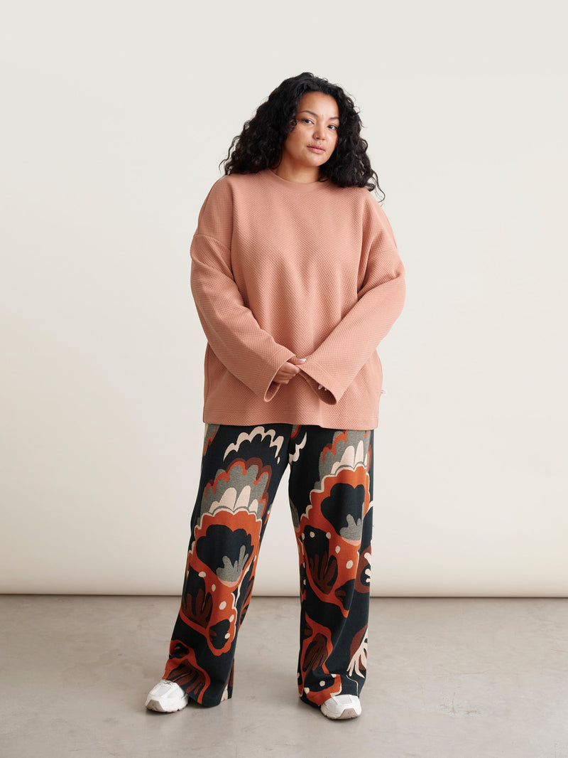 Honeycomb sweatshirt, Nougat