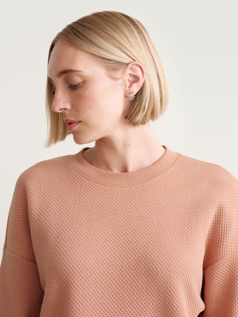 Honeycomb sweatshirt, Nougat