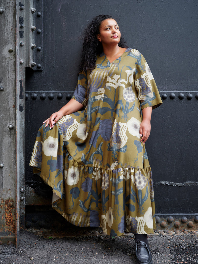 Sea Flowers maxi dress, adults