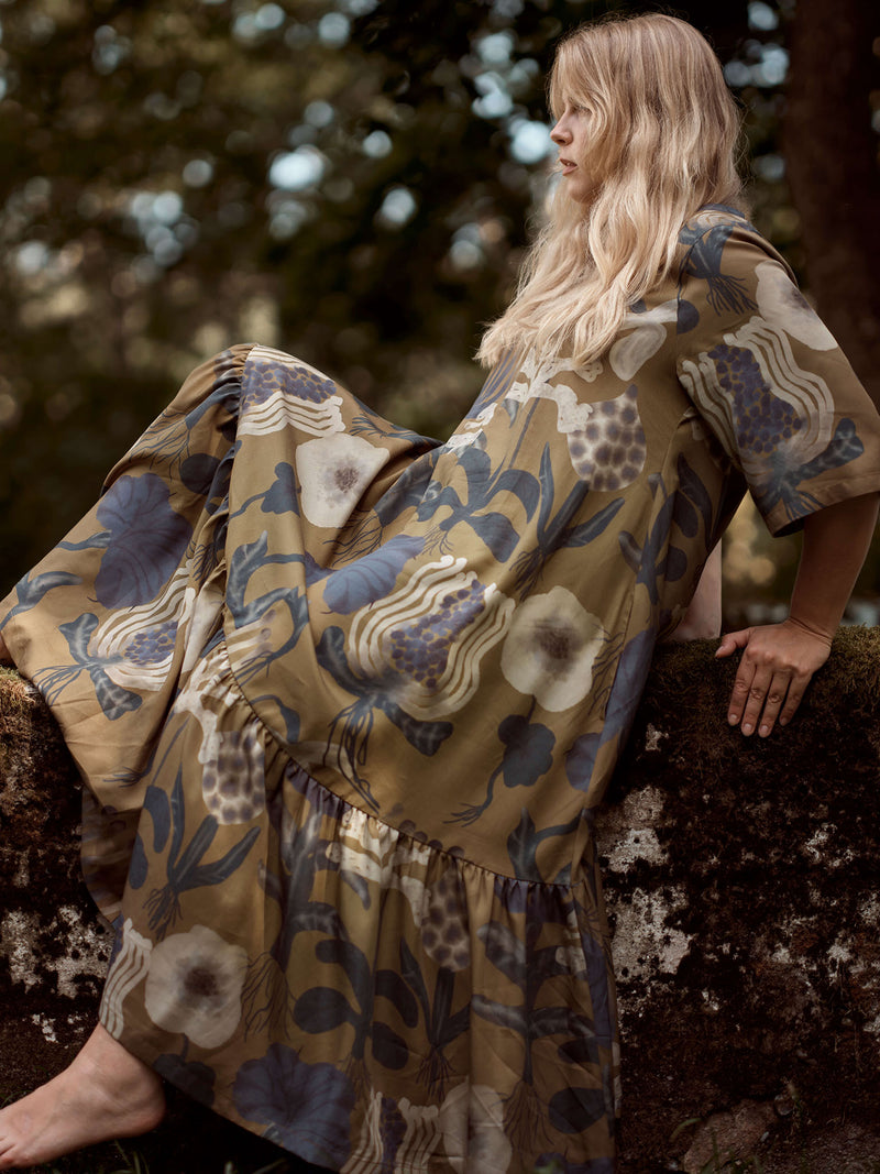 Sea Flowers maxi dress, adults