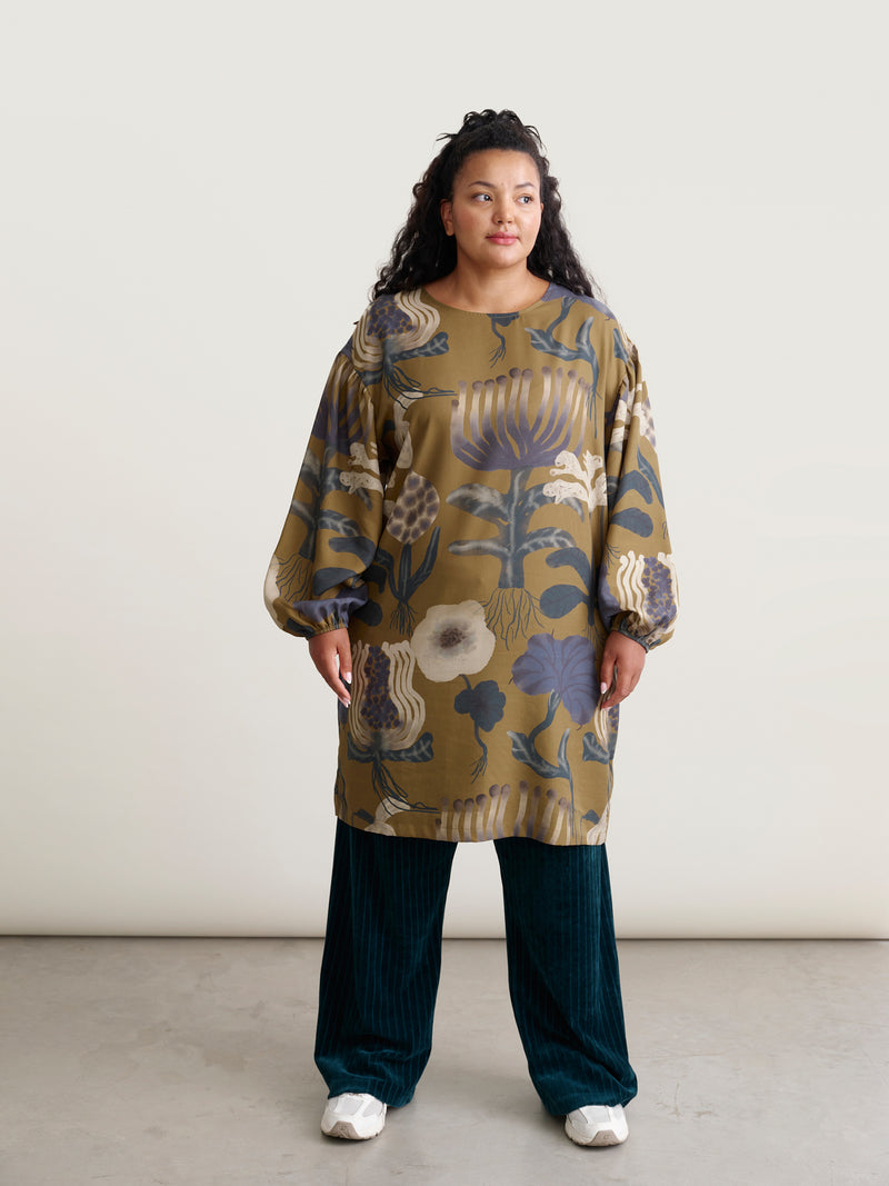 Sea Flowers tunic dress, adult