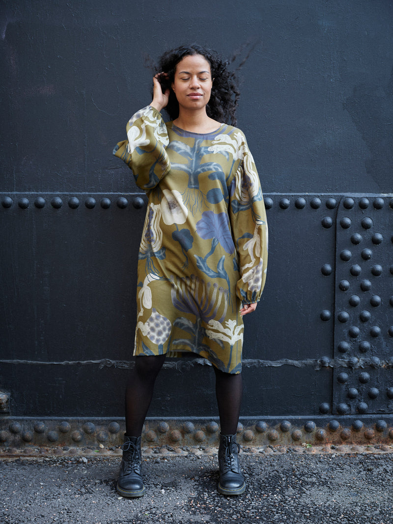 Sea Flowers tunic dress, adult