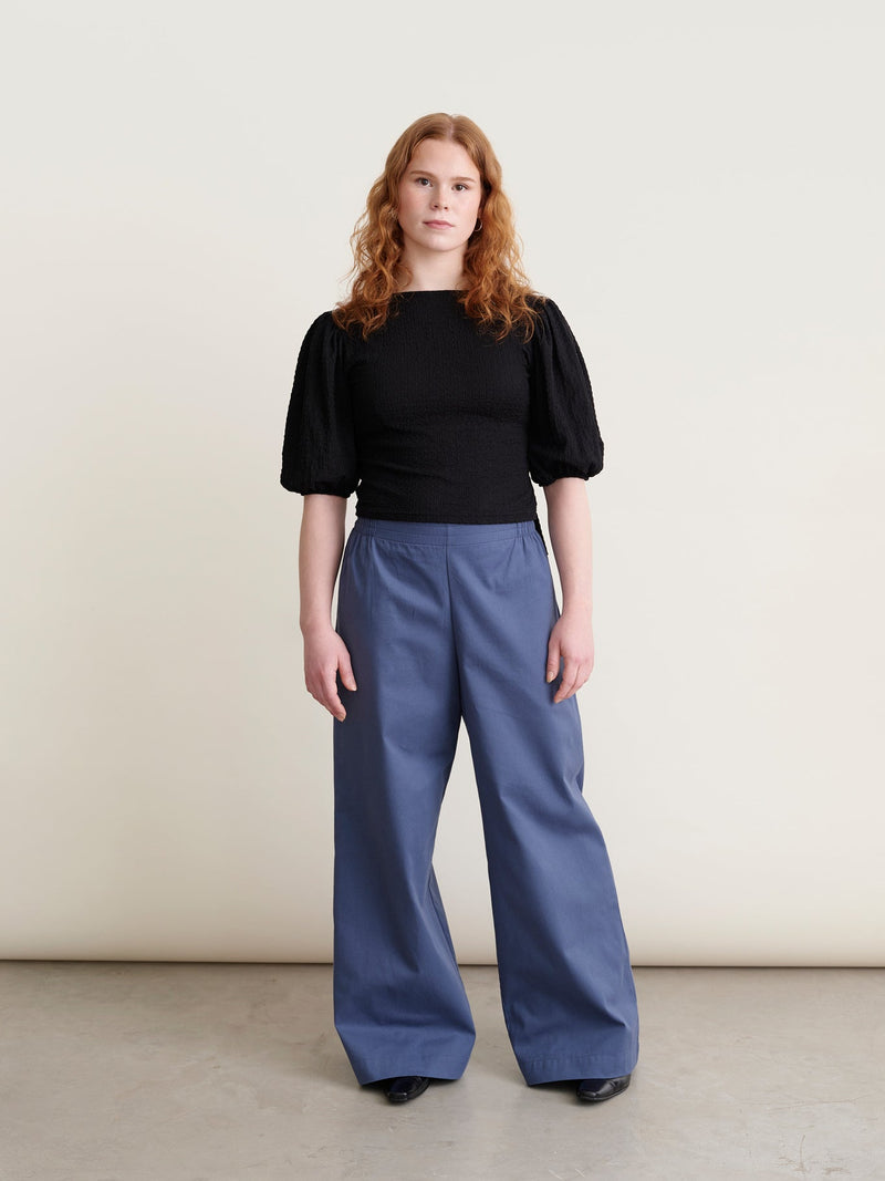Laila twill pants, Vintage Indigo