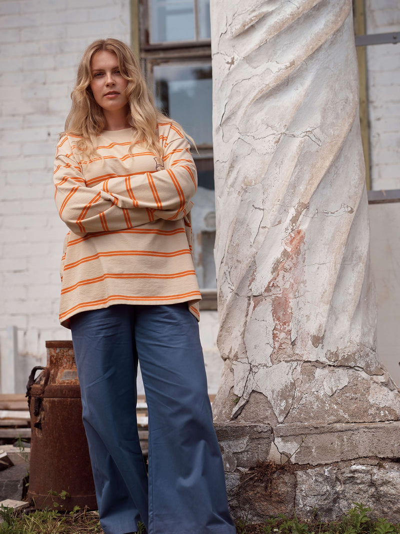 Laila twill pants, Vintage Indigo