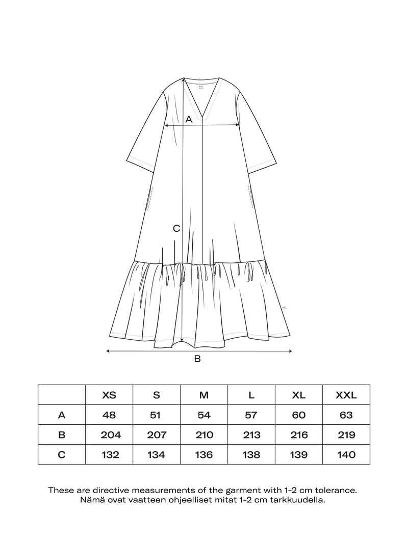Garden maxi dress, adults