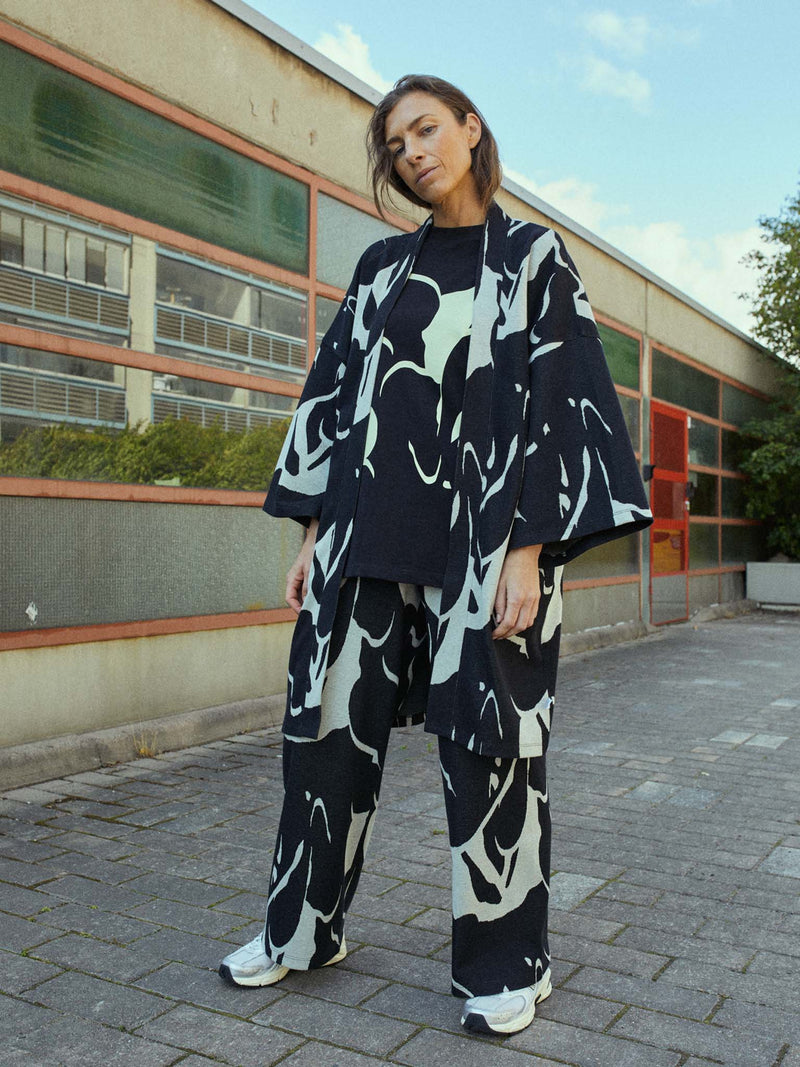Jacquard kimono jacket online