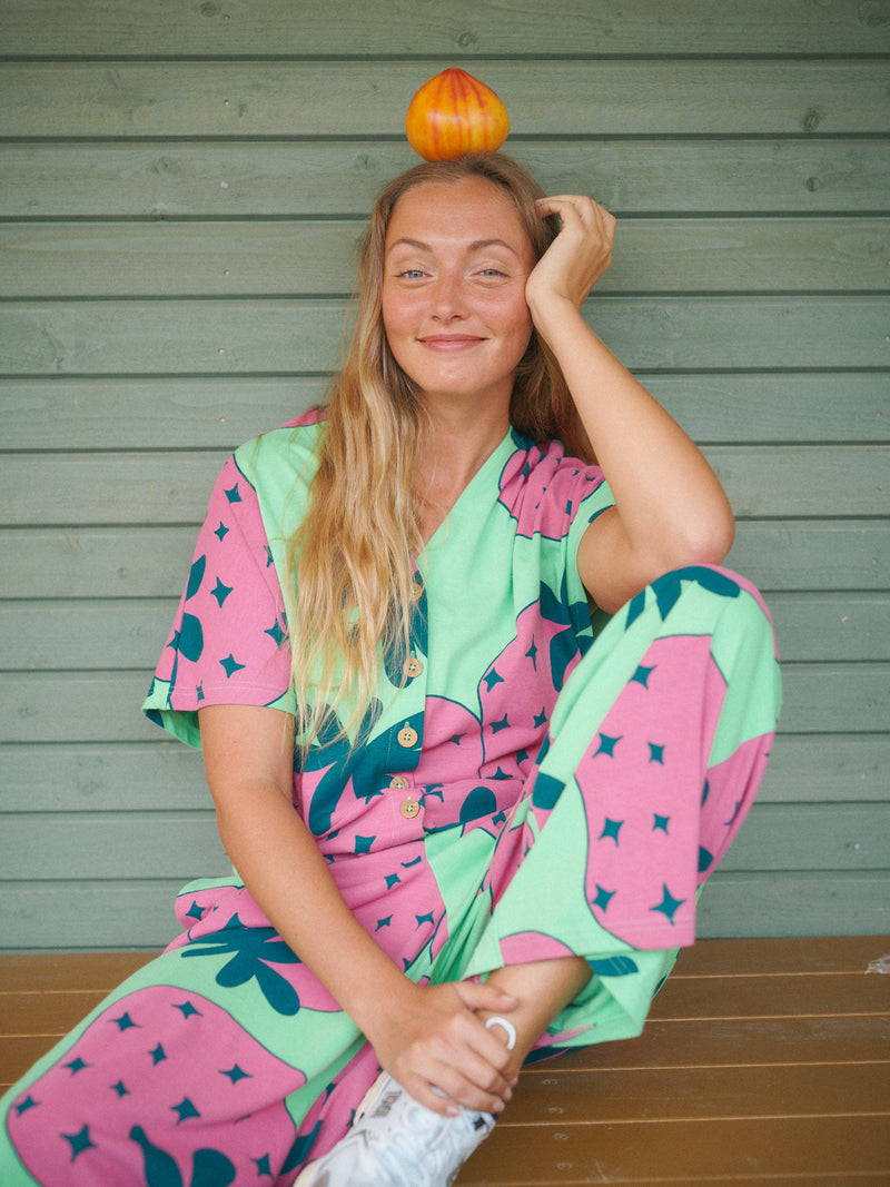 Giant Stawberry jumpsuit, adults