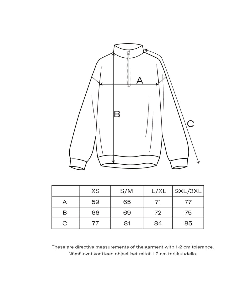 Aquatic zip sweatshirt