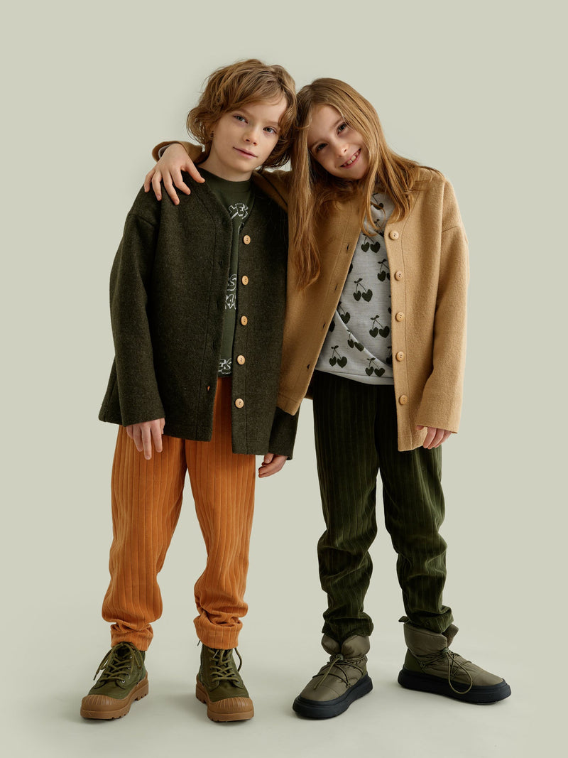 Boiled Wool Jacket, beige