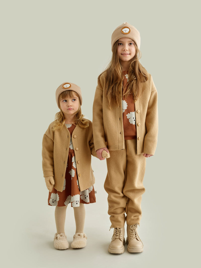 Boiled Wool Jacket, beige