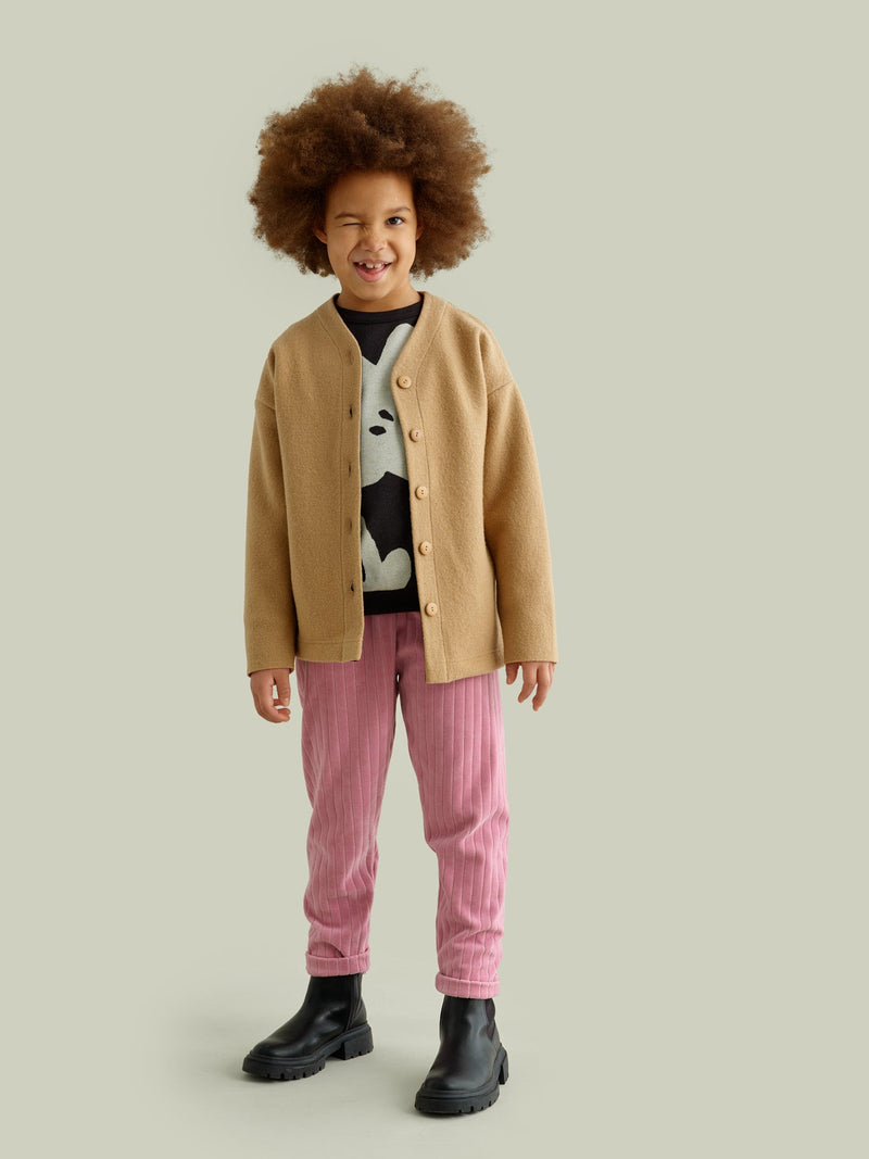 Boiled Wool Jacket, beige