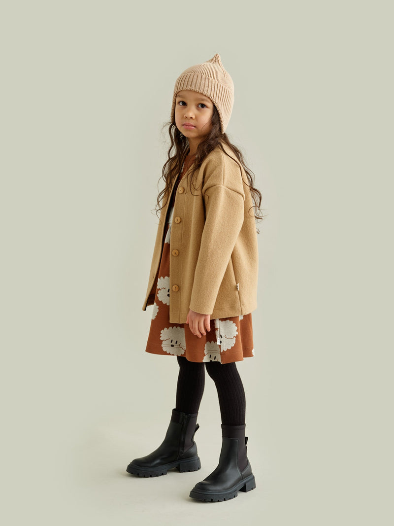 Boiled Wool Jacket, beige