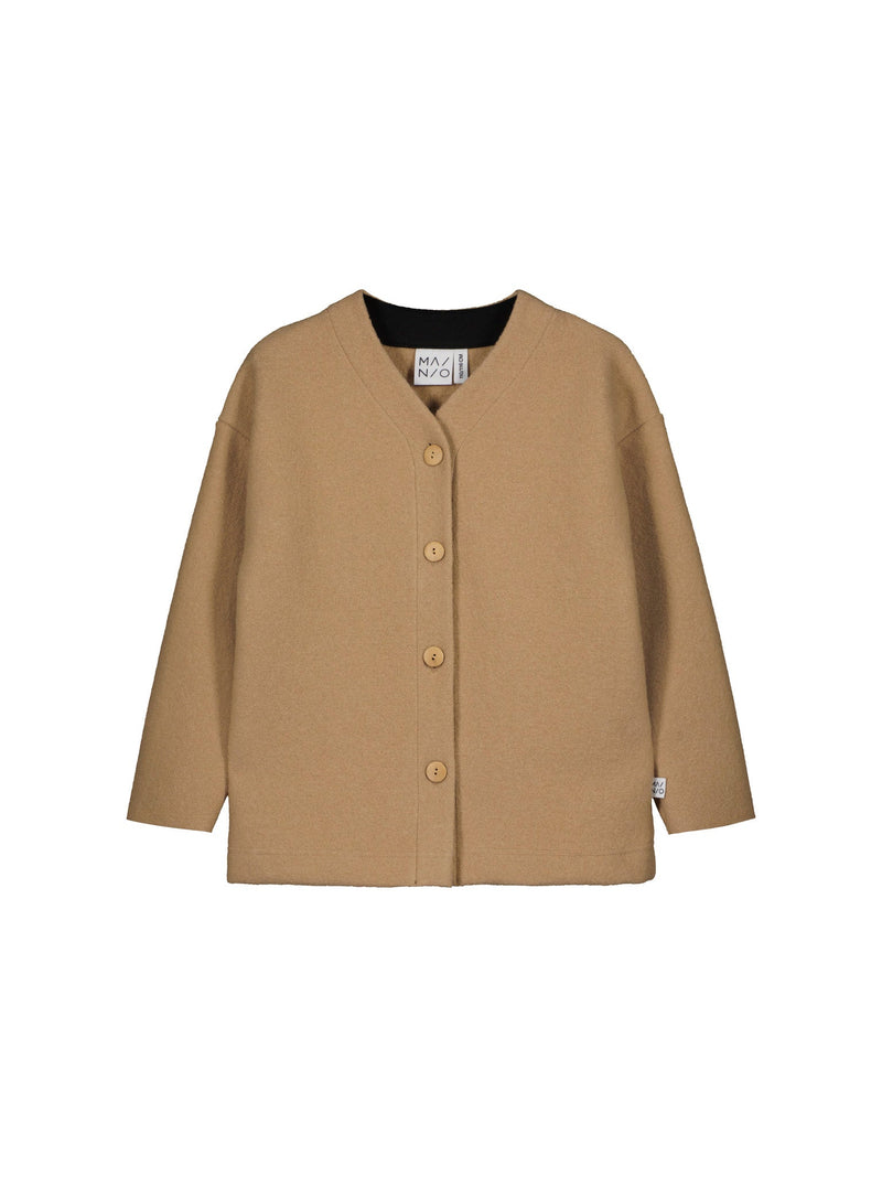 Boiled Wool Jacket, beige