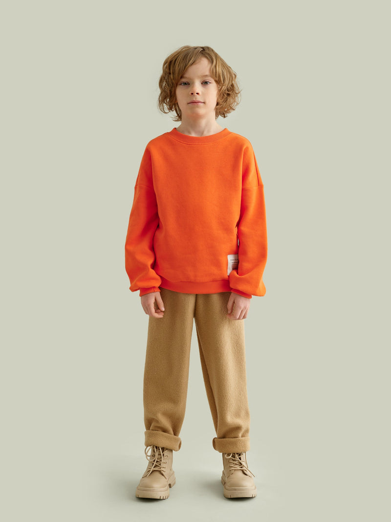 Boiled Wool Pants, beige