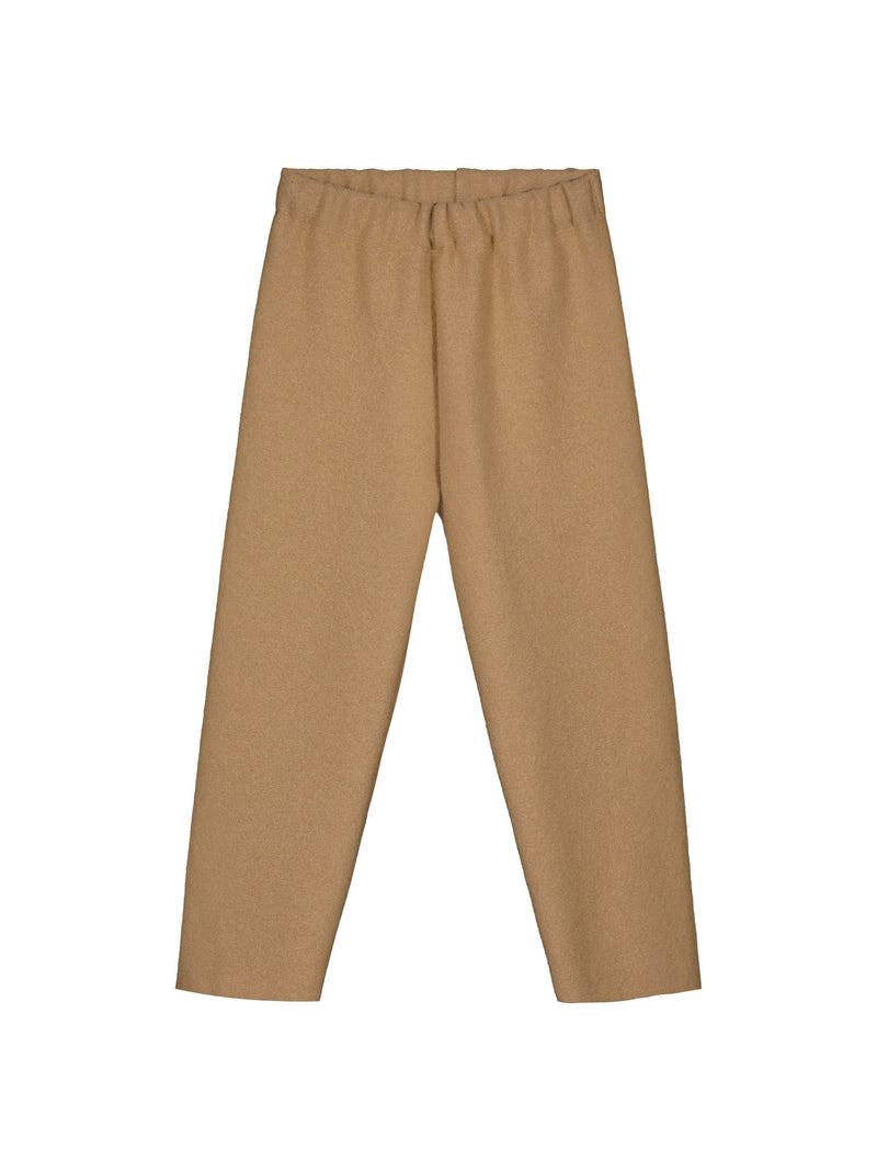 Boiled Wool Pants, beige