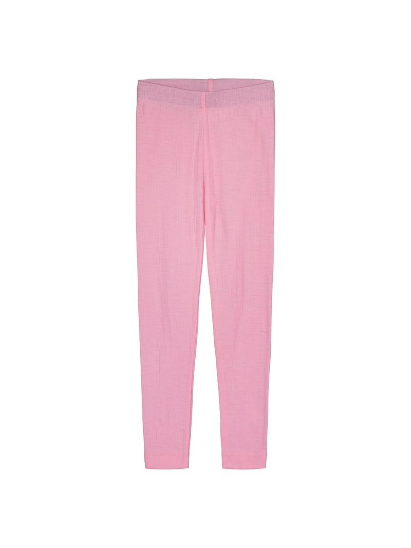 Merino Wool Leggings, pink cosmos