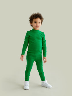 Merino Wool Leggings, fern