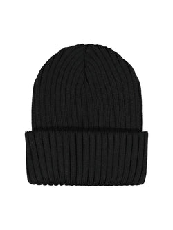 Merino Wool Beanie, black