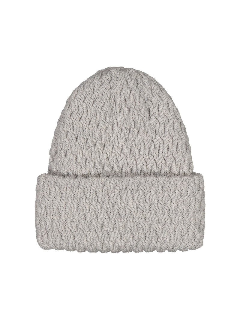 Honeycomb Beanie, pearl grey