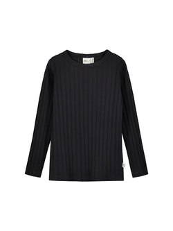 Wide Rib Shirt, ash black