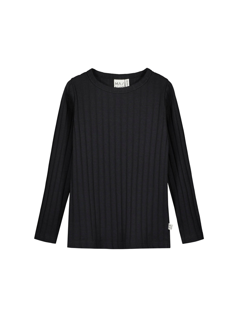 Wide Rib Shirt, ash black