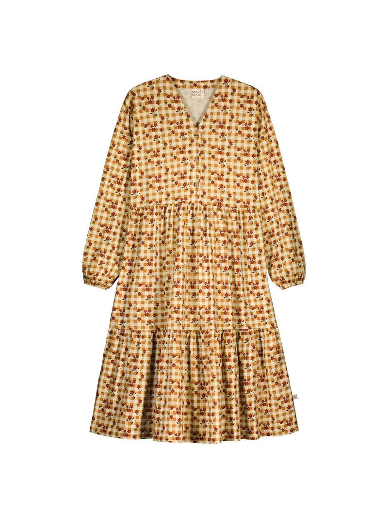 Plaid Flowers Dress, adults