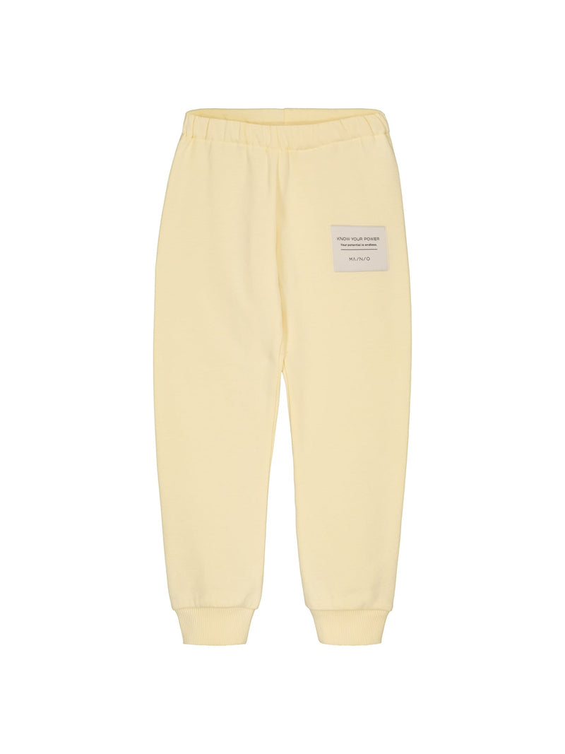Superpower Sweatpants, pale yellow