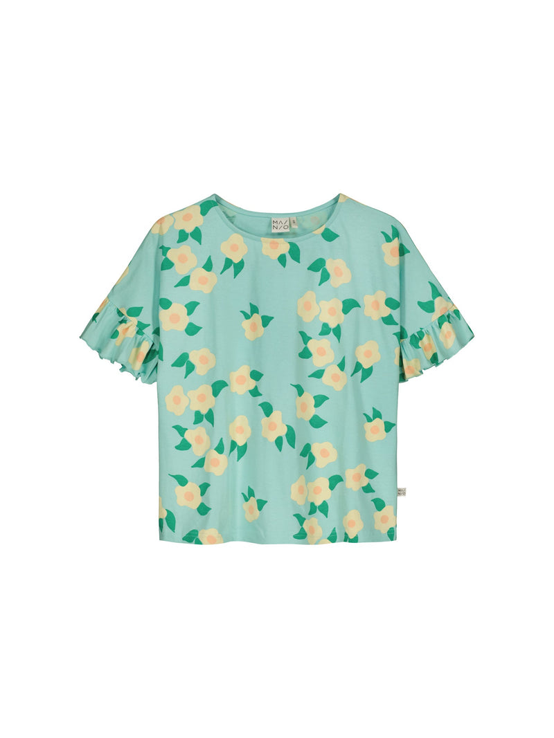 Midsummer Rose Frill Shirt, adults