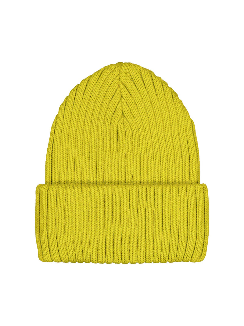 Merino Wool Beanie, lime