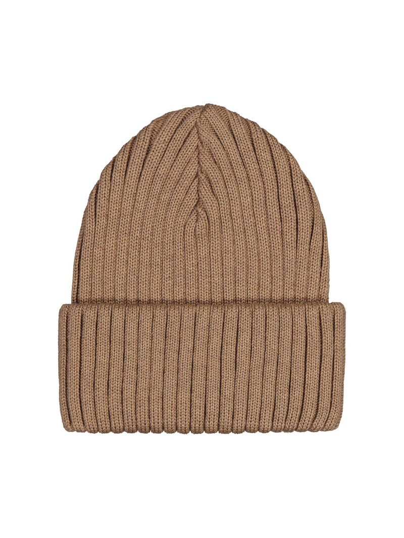 Merino Wool Beanie, camel