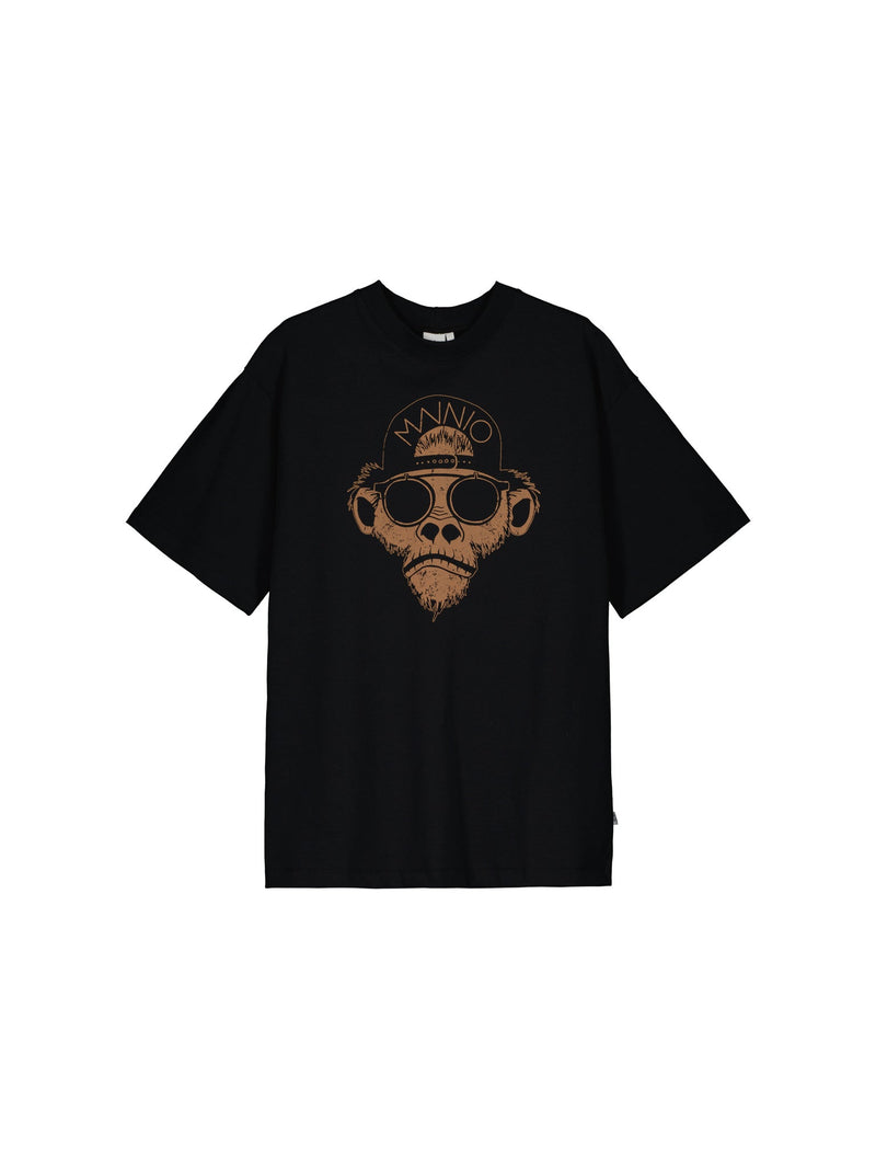 Adults' Chimp T-shirt, black