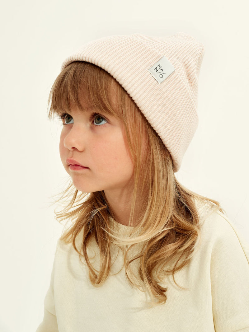 Fisherman Beanie, pearl blush