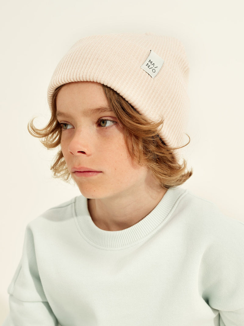 Fisherman Beanie, pearl blush