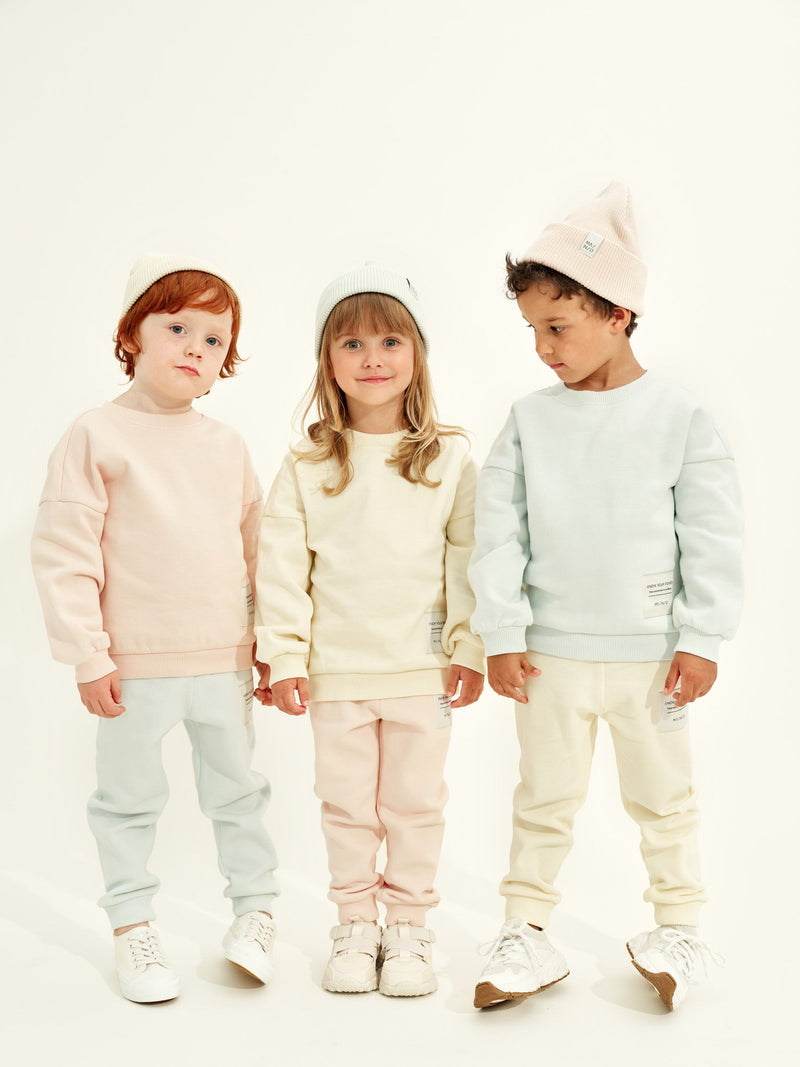 Superpower Sweatpants, pale yellow