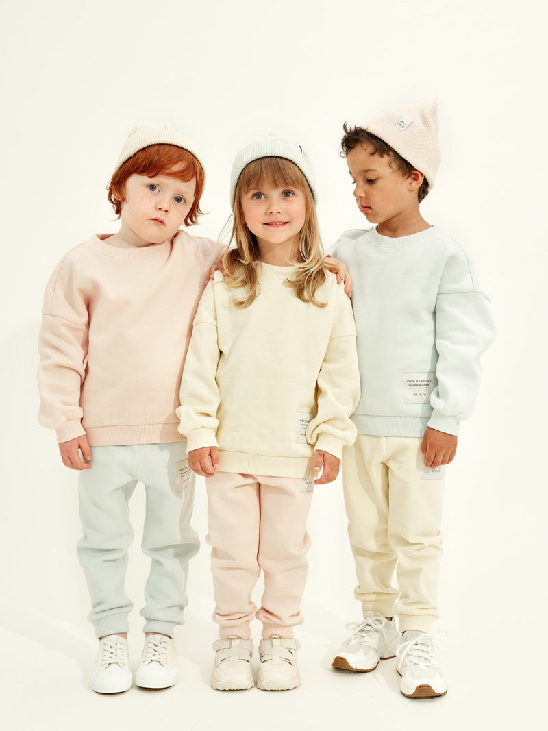 Superpower Sweatpants, pale yellow